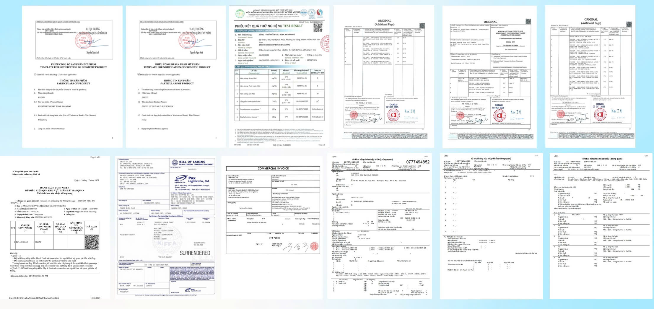 Hồ sơ pháp lý Enesti tại Workshop Enesti 2026 cho nhà phân phối tham khảo